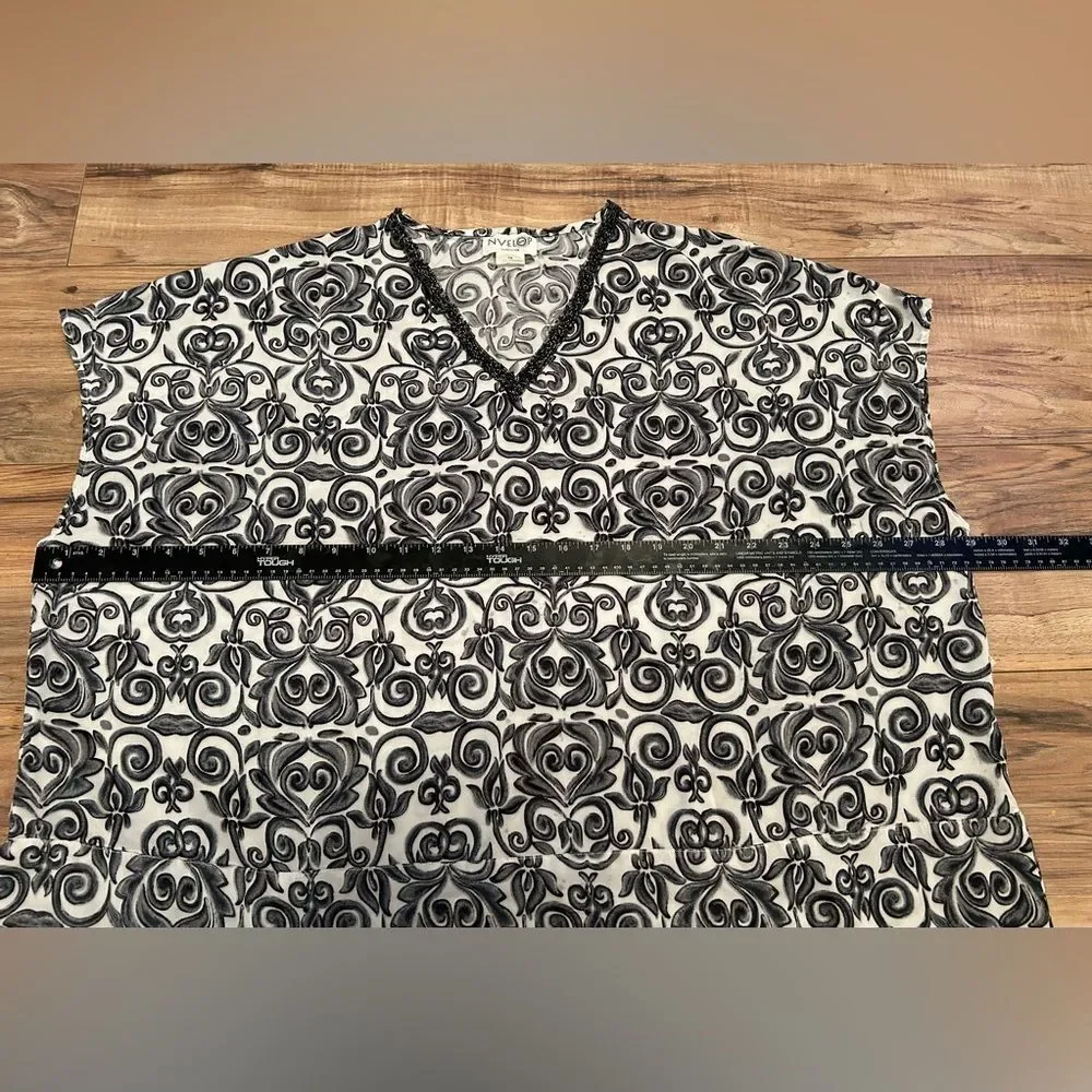 NVELOP SUN Uv protectant beach cover-up printed Poncho Tunic Women’s Size S/M